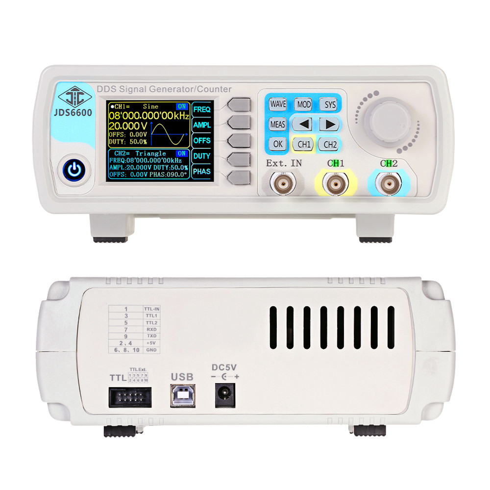 Générateur de signaux DDS YAO  - Dual Channel Arbitrary Waveform Function Generator 60Mhz avis et prix